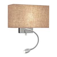 Настенный светильник Ideal Lux Hotel AP2 Canvas 103204 Настенный светильник Ideal Lux Hotel AP2 Canvas 103204