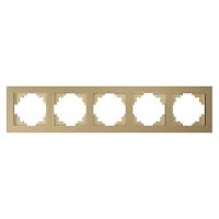 Рамка 5-постовая Stekker Катрин золото GFR00-7005-08 49040