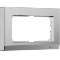 Рамка Werkel Stark для двойной розетки серебро W0081865 4690389194986
