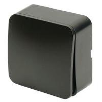 Выключатель одноклавишный Stekker София черный матовый MSW10-10-05 49471