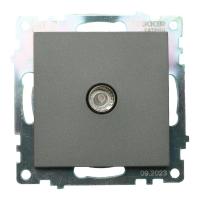 ТВ-розетка Stekker Катрин графит GLS00-7108-06 49419