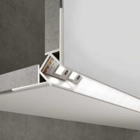 Профиль встраиваемый угловой алюминиевый с рассеивателем Elektrostandard внешний угол LL-2-ALP015 a053635