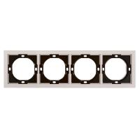 Рамка 4-местная, Stekker Мия, PFR00-3004-08, пудровый жемчуг 50489