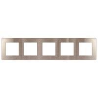 Рамка 5-постовая ЭРА 12 сатин шампань 12-5105-04 Б0052542