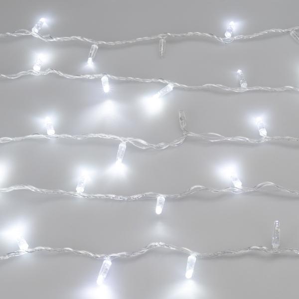 Уличная светодиодная гирлянда Ardecoled нить 230V белый ARD-String-Classic-1000-Clear-100Led-Pulse White 031638
