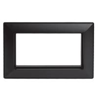 Рамка 2-местная (без перемычки), пластик, Stekker, PFR00-7012-05  Катрин, черный 50046