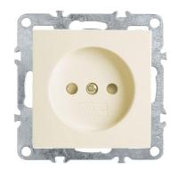 Розетка 1-местная б/з (механизм), Stekker, PST10-9109-02, 250В, 16А с защ. шторкой Эрна, слоновая кость 39327