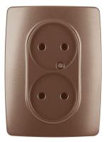 Розетка ЭРА 12 2x2P 16A 250V 12-2107-14 Б0031246