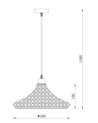 Подвесной светильник Lucide Ayla 02304/40/60