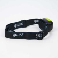 Налобный светодиодный фонарь Gauss аккумуляторный 40х60 220 лм GF402