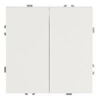 Выключатель 2-клавишный (механизм), СЗК, Stekker, 250В, 10А Эмили, RSW10-5104-01ZK, белый фарфор, soft touch 50231