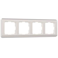 Рамка на 4 поста Werkel Stream перламутровый W0042113 4690389162503