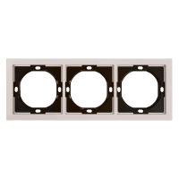 Рамка 3-местная, Stekker Мия, PFR00-3003-08, пудровый жемчуг 50488