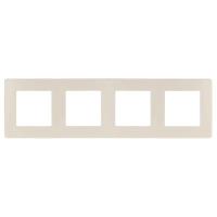 Рамка 4-постовая ЭРА 12 сатин слоновая кость 12-5104-02 Б0052530