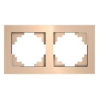 Рамка 2-постовая Stekker Катрин шампань GFR00-7002-02 39528