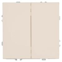 Переключатель 2-клавишный (механизм), Stekker, 250В, 10А Эмили, RSW10-5107-08, кашемир, soft touch 49895