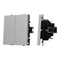 Механизм звонкового выключателя двухклавишный SWT-NOBE-MKR2-SFPL-IS (230V, 10A) Arlight 061786