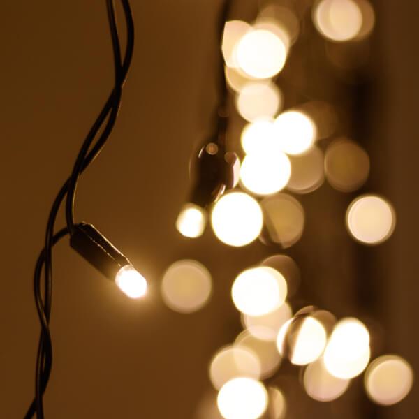 Уличная светодиодная гирлянда Ardecoled бахрома ARD-Edge-PRO-4000x600-Black-128LED-Milk-STD Warm 034111