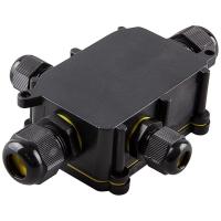 Коробка распределительная Stekker LD524 , водонепроницаемая на 4 выхода, 450V, 140х100х36, черный 49122