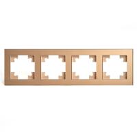 Рамка 4-постовая Stekker Катрин золото GFR00-7004-08 49038