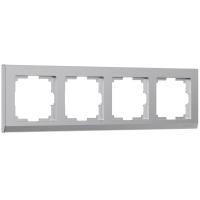Рамка на 4 поста Werkel Stark серебряный W0041806 4690389161902