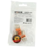 Клемма монтажная 3-проводная с пастой Stekker для 1-жильного проводника, LD2273-243 (5 штук в упаковке) 39947