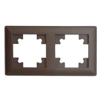 Рамка 2-постовая Stekker Катрин шоколад PFR00-7002-04 39818