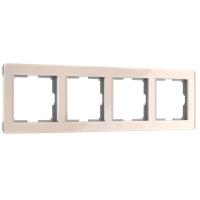 Рамка Werkel Acrylic на 4 поста айвори W0042743 4690389190551
