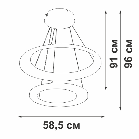 Люстра Vitaluce V2695-1/2S