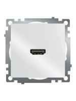 Розетка HDMI 2.1, Type A  (механизм), STEKKER GLS00-7118-01, серия Катрин, белый 50058