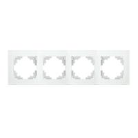 Рамка 4-постовая Stekker Катрин белый GFR00-7004-01 39257
