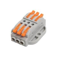 Клемма строительно-монтажная Stekker для подключения фазных проводников 3 контактные группы, (1 ввод,1вывод на полюс) LD222-430 39502