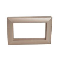 Рамка 2-местная (без перемычки), пластик, Stekker, PFR00-7012-02 Катрин, шампань 50049
