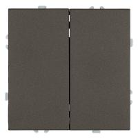 Переключатель 2-клавишный (механизм), Stekker, 250В, 10А Эмили, RSW10-5107-09, антрацит, soft touch 49921