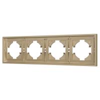 Рамка пластиковая FRM-TENDO-SFPL-4-GD Arlight 054663