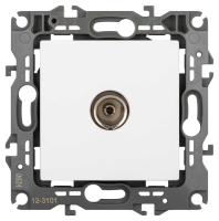 Розетка ЭРА Серия 12 12-3101-01М TV одиночная, белый матовый Б0065711