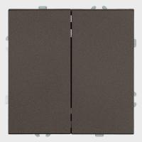 Выключатель 2-клавишный (механизм), Stekker, 250В, 10А Эмили, RSW10-5104-09, антрацит, soft touch 49918