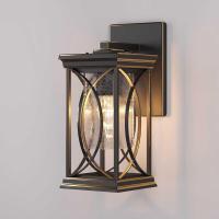 Уличный настенный светильник Elektrostandard Spica D черное золото GL 1026D a048172