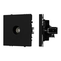 Механизм телевизионной розетки SCT-NOBE-MTV1-SFPL-BK Arlight 054293