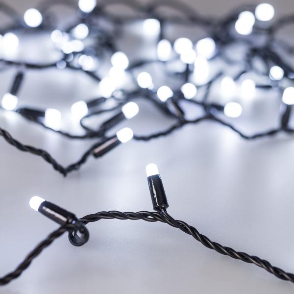 Уличная светодиодная гирлянда Ardecoled нить 230V белый ARD-String-Classic-1000-Black-100Led-Milk-Pulse White 031652
