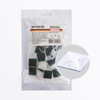 Площадка самоклеющаяся Stekker SMCL2525 25*25 мм под хомуты белый 32935