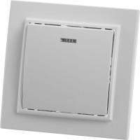 Выключатель 1-клавишный c индикатором Stekker, PSW10-9001-01, 250В, 10А Эрна, белый 39041