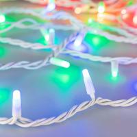 Уличная светодиодная гирлянда Ardecoled нить 24V разноцветная ARD-String-Pro-10000-White-100Led-Milk-Live RGB-DMX 031756