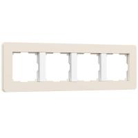 Рамка Werkel Split на 4 поста айвори/белый W0043066 4690389206092
