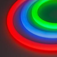 Светодиодная лента герметичная MOONLIGHT-BLACK-SIDE-G280-D25mm 24V RGB 360deg (14.4 W/m, IP65, 3m, wire x1) Arlight 047041