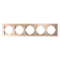 Рамка 5-постовая Stekker Катрин шампань GFR00-7005-02 39638