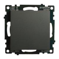 Переключатель перекрестный одноклавишный Stekker Катрин графит GLS10-7110-06 49416