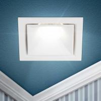 Светильник встраиваемый алюминиевый ЭРА KL101 WH под лампу MR16 GU5.3 белый Б0055586