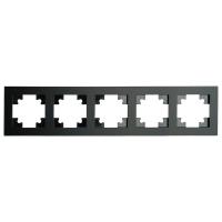 Рамка 5-постовая Stekker Катрин черный матовый GFR00-7005-05М 49604