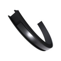 Профиль гибкий накладной с рассеивателем черный 2м. Apeyron 08-35